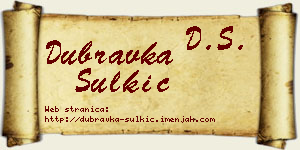 Dubravka Šulkić vizit kartica